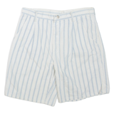 WRANGLER Womens Casual Shorts White Striped M W32