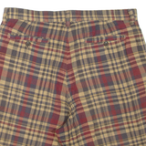 CHAPS Mens Chino Shorts Red Check M W34