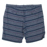 TOMMY HILFIGER Mens Casual Shorts Blue Striped XL W40