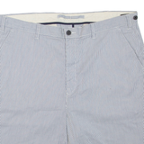 NAUTICA Mens Chino Shorts White Striped XL W40