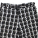 DICKIES Mens Casual Shorts Black Check XL W38