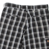 DICKIES Mens Casual Shorts Black Check XL W38