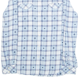 WRANGLER Womens Shirt Blue Crazy Pattern Long Sleeve M