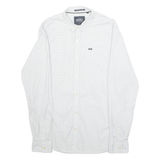 DIESEL Mens Shirt White Polka Dot Long Sleeve L