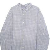 ALL SAINTS Mens Shirt Grey Gingham Long Sleeve M