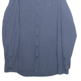 TOMMY HILFIGER Slim Fit Mens Shirt Blue Polka Dot Long Sleeve L