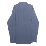 TOMMY HILFIGER Slim Fit Mens Shirt Blue Polka Dot Long Sleeve L