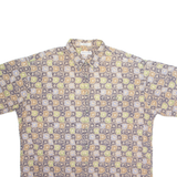 PIERRE CARDIN Mens Shirt Beige Colourblock 2XL