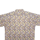 PIERRE CARDIN Mens Shirt Beige Colourblock 2XL