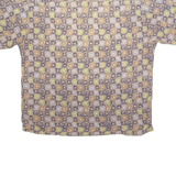 PIERRE CARDIN Mens Shirt Beige Colourblock 2XL