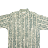 WOOLRICH Mens Shirt Green Crazy Pattern M