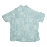 CAMPIA Mens Shirt Blue Crazy Pattern XL
