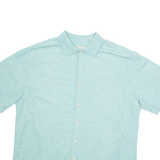 BATIK BAY Mens Plain Shirt Blue XL