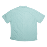 BATIK BAY Mens Plain Shirt Blue XL