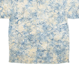 SANTICKS Mens Shirt Blue Crazy Pattern M