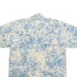 SANTICKS Mens Shirt Blue Crazy Pattern M