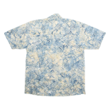 SANTICKS Mens Shirt Blue Crazy Pattern M