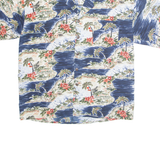 MONTAGE Mens Shirt Blue Crazy Pattern L