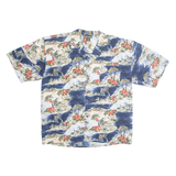 MONTAGE Mens Shirt Blue Crazy Pattern L