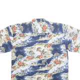 MONTAGE Mens Shirt Blue Crazy Pattern L