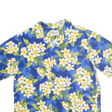 ISLAND RESERVE Womens Shirt Blue Floral L