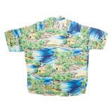 PINEAPPLE CONNECTION Mens Shirt Blue Crazy Pattern S