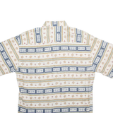 PIERRE CARDIN Mens Shirt Beige Crazy Pattern M