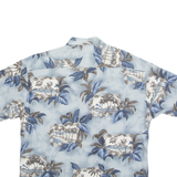 HOLLIS RIVER Mens Hawaiian Shirt Blue Floral XL