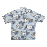 HOLLIS RIVER Mens Hawaiian Shirt Blue Floral XL