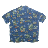 BATIK BAY Mens Hawaiian Shirt Blue Crazy Pattern XL