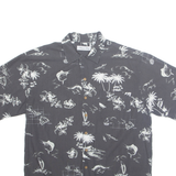 MILANO BAY Mens Shirt Grey Crazy Pattern L