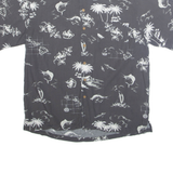 MILANO BAY Mens Shirt Grey Crazy Pattern L
