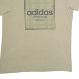 ADIDAS Mens T-Shirt Brown M