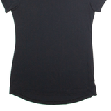REEBOK Womens T-Shirt Black XS