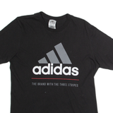 ADIDAS Mens T-Shirt Black XS