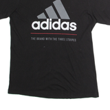 ADIDAS Mens T-Shirt Black XS