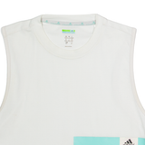 ADIDAS Stellasport 8-10 Womens Vest White Sleeveless S