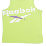 REEBOK Womens Vest Green Sleeveless S