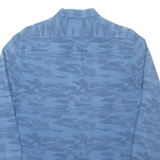 LEE Mens Shirt Blue Camouflage Long Sleeve S