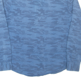 LEE Mens Shirt Blue Camouflage Long Sleeve S