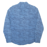 LEE Mens Shirt Blue Camouflage Long Sleeve S