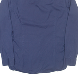 TED BAKER Mens Plain Shirt Blue Long Sleeve M