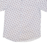 BEN SHERMAN Mens Shirt Blue Geometric M