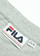 FILA Womens T-Shirt Dress Grey Long Sleeve Knee Length XS