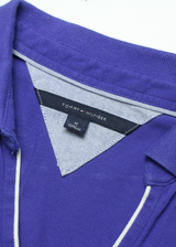 TOMMY HILFIGER Polo Womens T-Shirt Dress Blue Short Sleeve Knee Length M