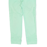 GYMSHARK 3/4 Length Activewear Womens Leggings Green Skinny XS W24 L20