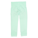 GYMSHARK 3/4 Length Activewear Womens Leggings Green Skinny XS W24 L20