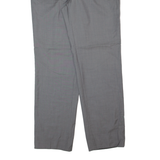 BALMAIN Chino Mens Trousers Grey Regular Straight 90s Wool W34 L34