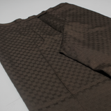 CARLA CARINI Check Womens Trousers Brown Straight 90s Wool W30 L30