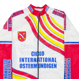 VALENTINA Signed Cycling Full-zip Ciclo International Ostermundigen Mens Jersey White L